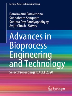 cover image of Advances in Bioprocess Engineering and Technology
